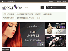 Tablet Screenshot of addict-hair.com